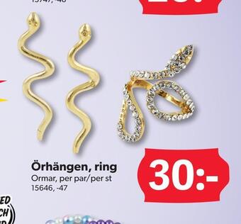 Örhängen, ring