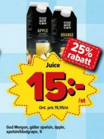Östenssons God Morgon Juice 1l erbjuda