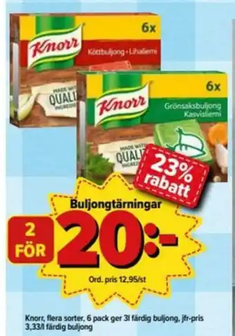 Östenssons Knorr Buljongtärningar 6 pack erbjuda