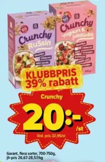Garant Crunchy 700-750g