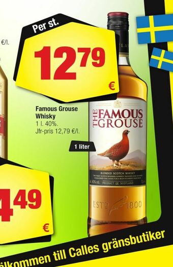 Calle Famous Grouse Whisky erbjuda