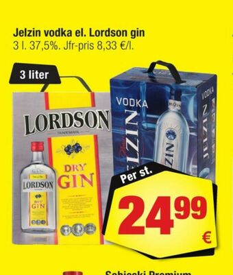 Calle Jelzin Vodka erbjuda