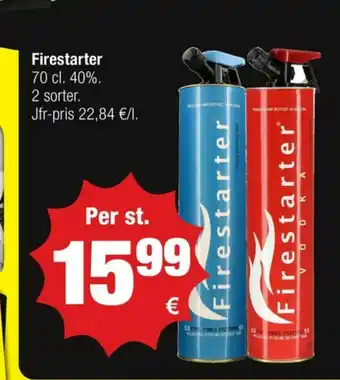 Calle Firestarter Vodka erbjuda
