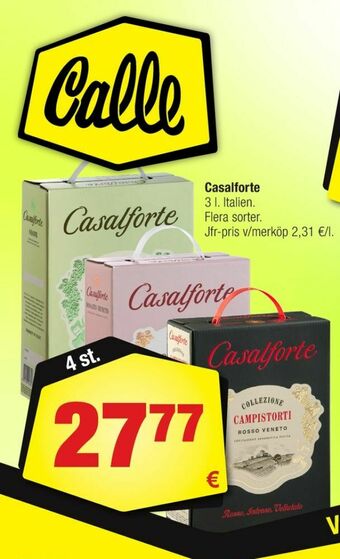 Calle Vit Vin erbjuda