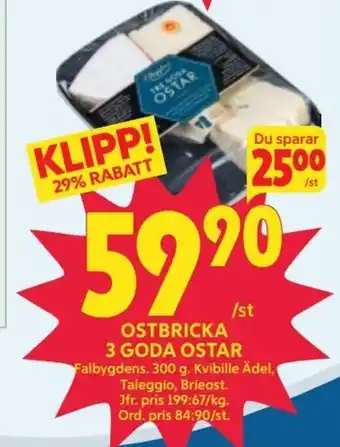 OSTBRICKA 3 GODA OSTAR