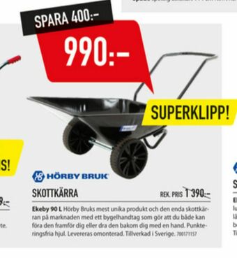 Järnia Hörby Bruk Skottkärra erbjuda