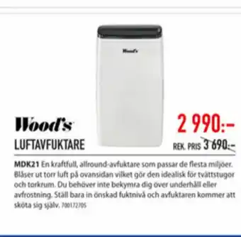 Järnia Woods Luftavfuktare erbjuda