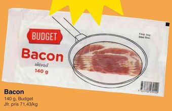Matöppet Bacon erbjuda