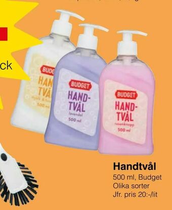 Matöppet Handtvål erbjuda