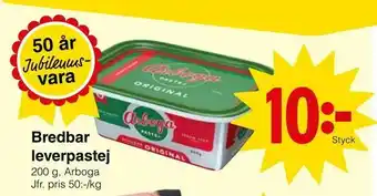 Matöppet Bredbar leverpastej erbjuda