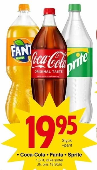 Matöppet Coca-Cola • Fanta • Sprite erbjuda