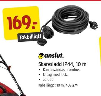 Jula Skarvsladd ip44 10 m erbjuda
