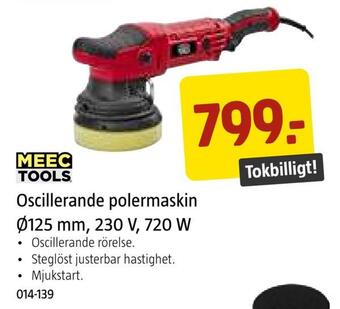 Jula Oscillerande polermaskin ø125 mm, 230 v, 720 w erbjuda