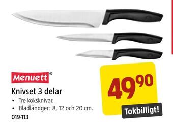 Jula Knivset 3 delar erbjuda