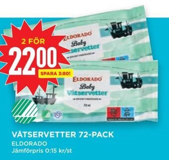 Willys Hemma VÅTSERVETTER 72-PACK erbjuda