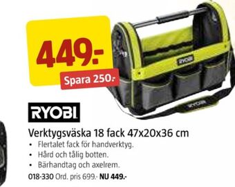 Jula Ryobi verktygsväska erbjuda