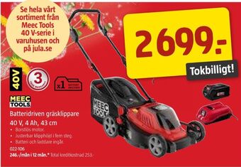 Jula Meec tools gräsklippare erbjuda