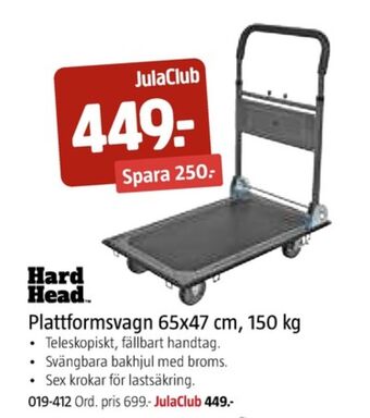 Jula Hard head plattformsvagn erbjuda