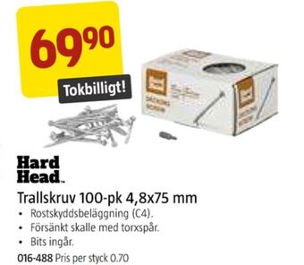 Jula Hard head trallskruv erbjuda