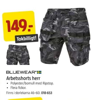 Jula Bluewear arbetsshorts erbjuda