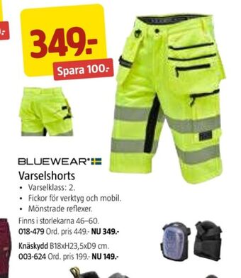 Jula Bluewear arbetsshorts erbjuda