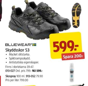Jula Bluewear säkerhetsskor erbjuda