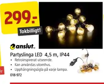 Jula Anslut ljusslingor erbjuda