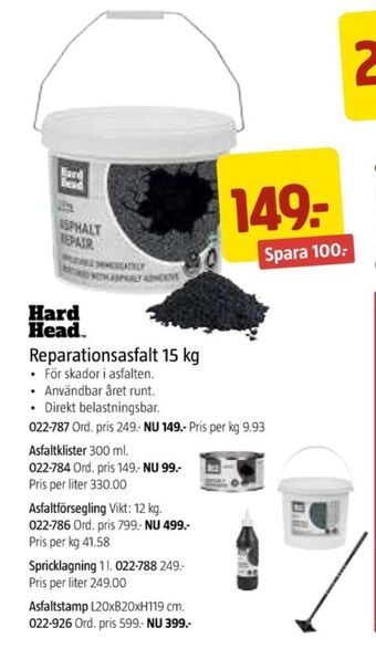 Jula Hard head asfalt erbjuda