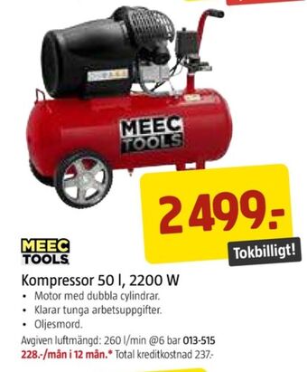 Jula Meec tools kompressor erbjuda