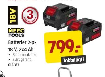 Jula Meec tools batteri erbjuda