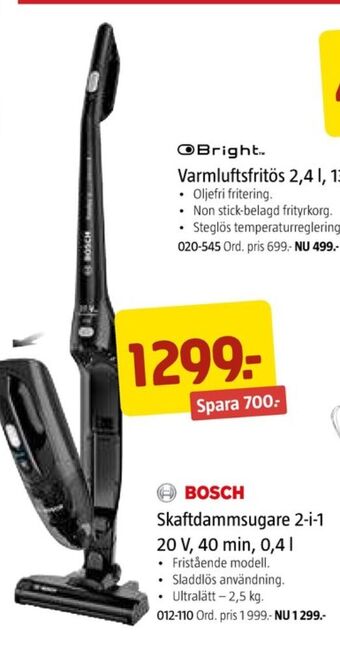 Jula Bosch dammsugare erbjuda