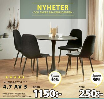 JYSK Ringsted Bord erbjuda