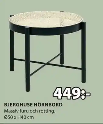 Bjerghuse Hörnbord Ø50 x H40cm
