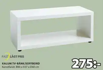 JYSK Kalum TV-Bänk/Soffbord 90x37x40cm erbjuda