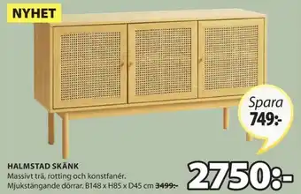 JYSK Halmstad Skänk 148x85x45cm erbjuda