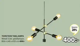 JYSK Torstein Taklampa 56x40x35cm erbjuda