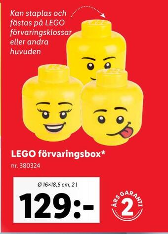 Lidl Lego förvaringsbox erbjuda