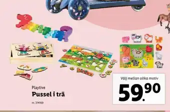 Lidl Pussel i trä erbjuda