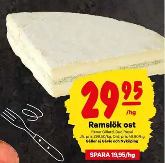 City Gross Ramslök ost erbjuda