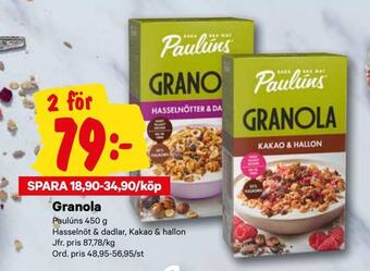 City Gross Granola erbjuda