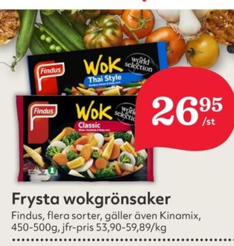Hemköp Findus grönsaker erbjuda