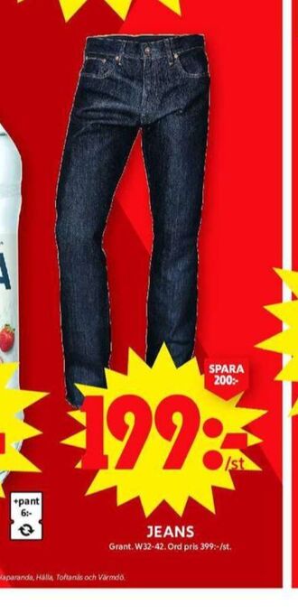 ICA Maxi Grant jeans erbjuda