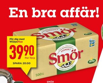 Willys Svenskt smör erbjuda