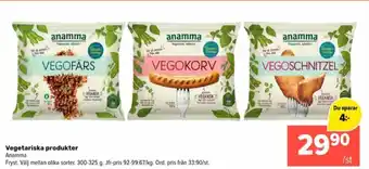 Coop Extra Anamma gott & grönt vegofärs erbjuda
