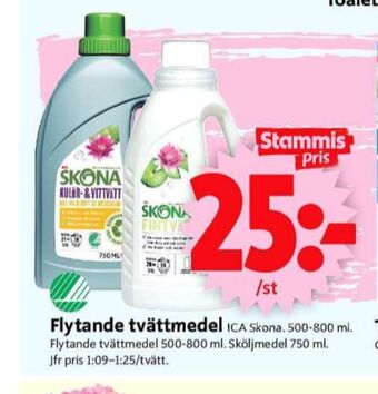 Skona tvättmedel flytande