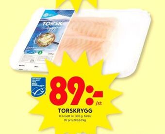 ICA Kvantum Ica gott liv torskfilé erbjuda