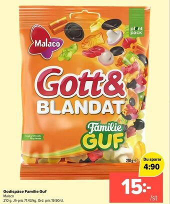 Coop Extra Gott & blandat original godispåsar erbjuda