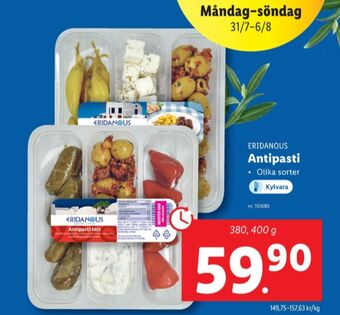 Lidl Eridanous antipasto erbjuda