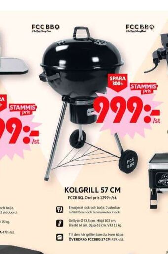 ICA Maxi Fcc bbq klotgrill erbjuda