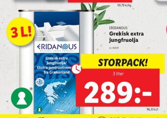 Lidl Eridanous olivolja erbjuda